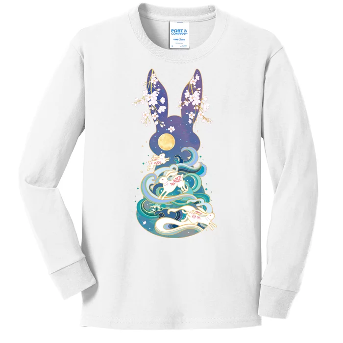 Happy Chinese New Year Year Of The Rabbit Kids Long Sleeve Shirt