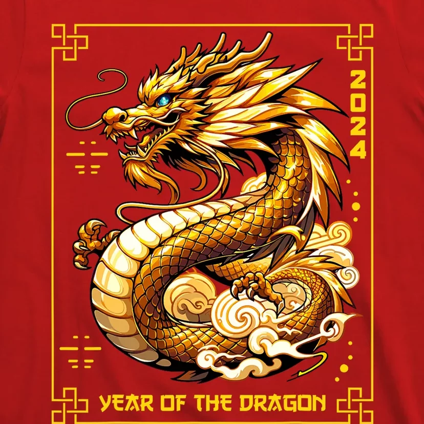 Happy Chinese New Year 2024 Lunar New Year Dragon Red T-Shirt