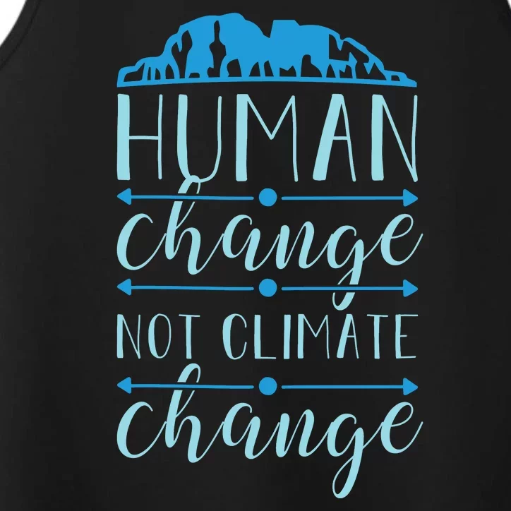 Human Change Not Climate Change Performance Tank