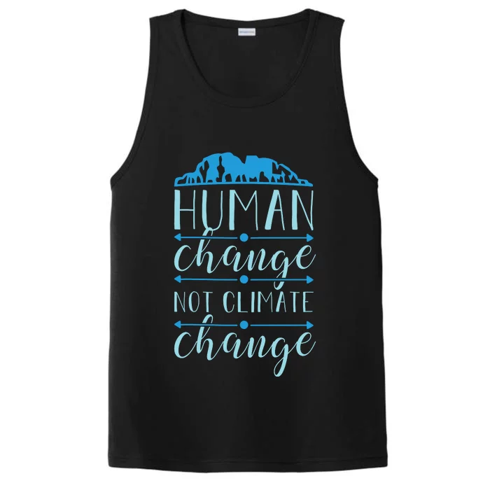 Human Change Not Climate Change Performance Tank