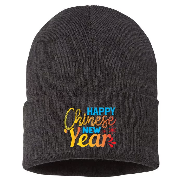 Happy Chinese New Year Funny Sustainable Knit Beanie