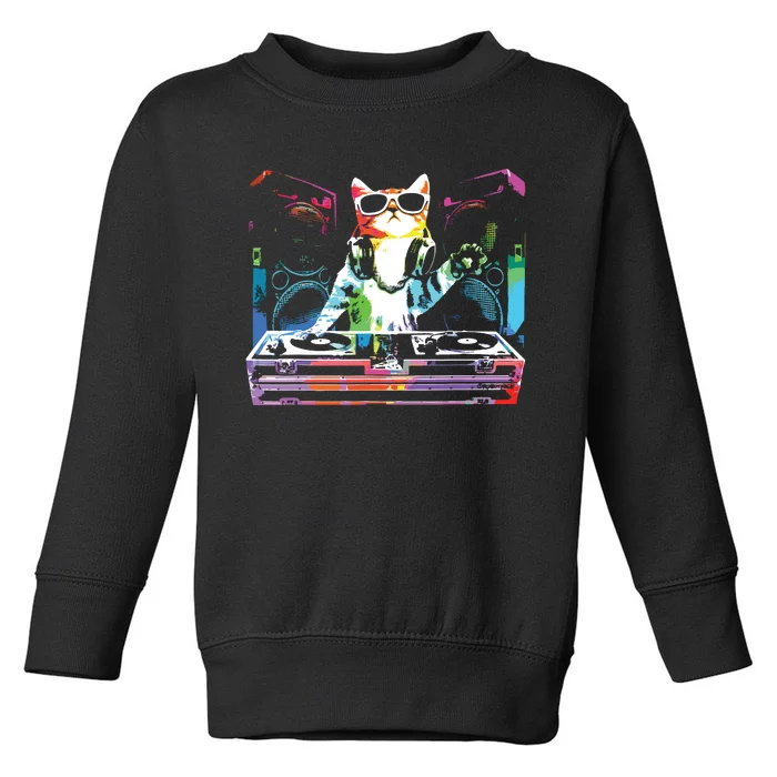 HOUSE CAT New DJ Cat Kitty Toddler Sweatshirt