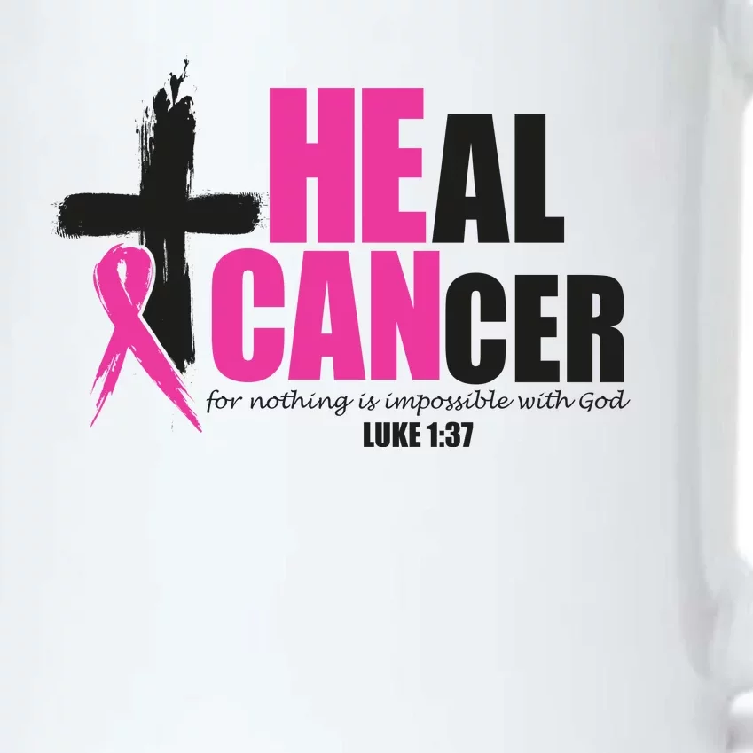 Heal Cancer Nothing Is Impossible With God Breast Black Color Changing Mug