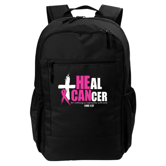 Heal Cancer Nothing Is Impossible With God Breast Daily Commute Backpack