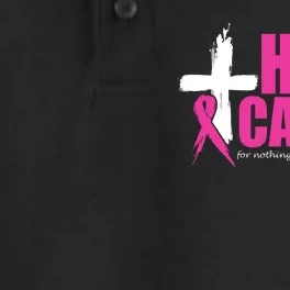 Heal Cancer Nothing Is Impossible With God Breast Dry Zone Grid Performance Polo