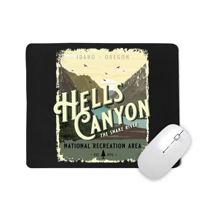 Hells Canyon National Recreation Area Idaho Oregon Souvenir Mousepad