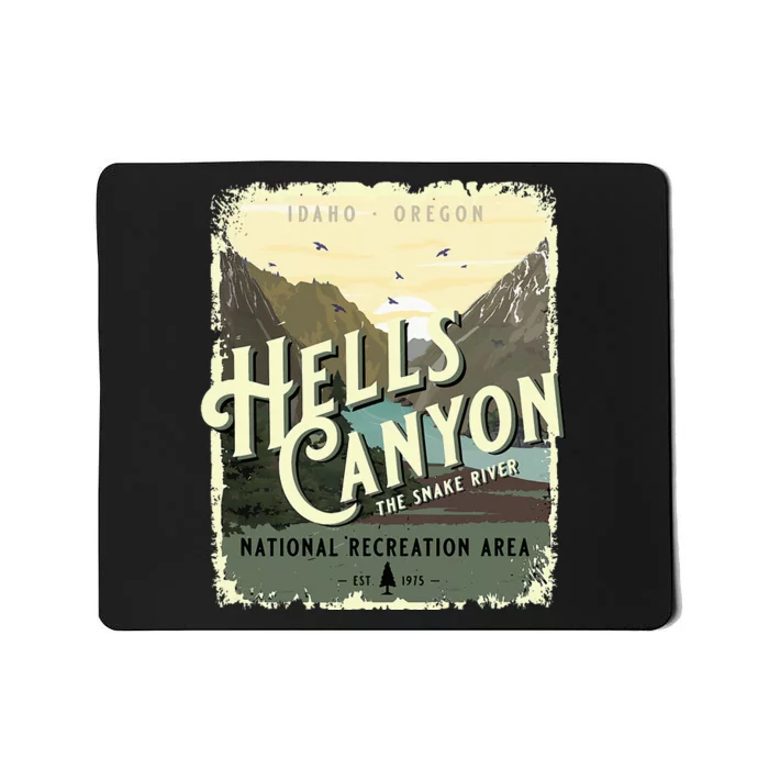 Hells Canyon National Recreation Area Idaho Oregon Souvenir Mousepad