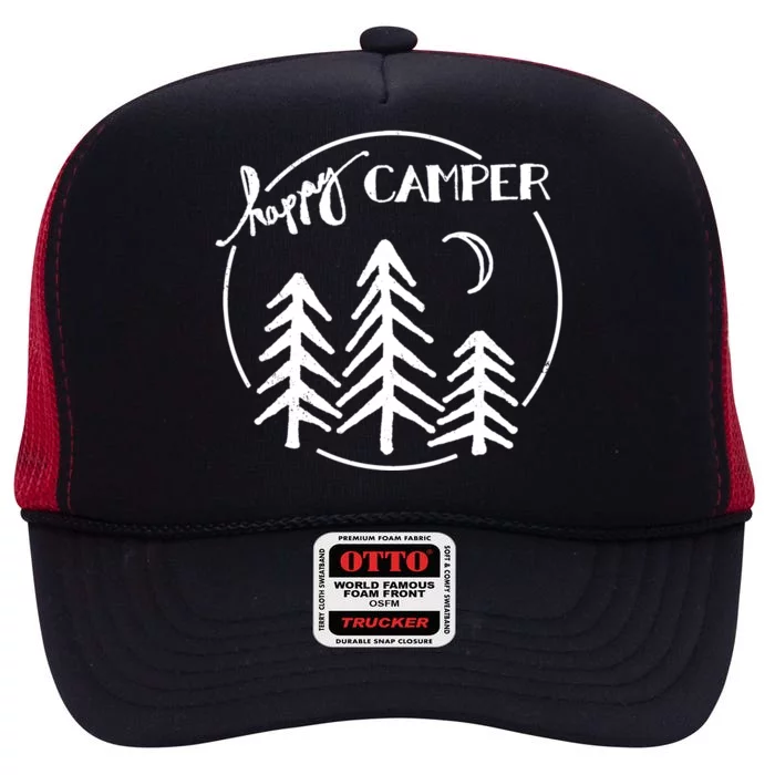 Happy Camper Nature High Crown Mesh Trucker Hat