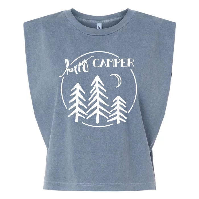 Happy Camper Nature Garment-Dyed Women's Muscle Tee