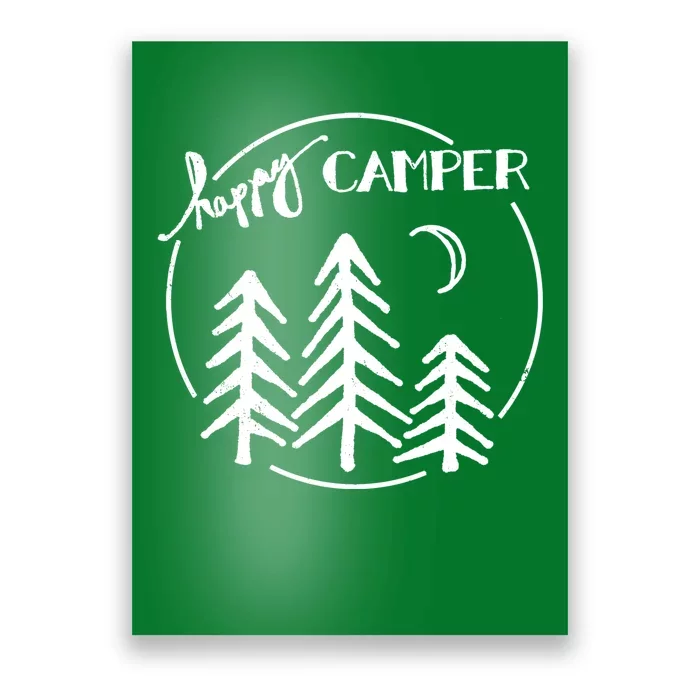 Happy Camper Nature Poster