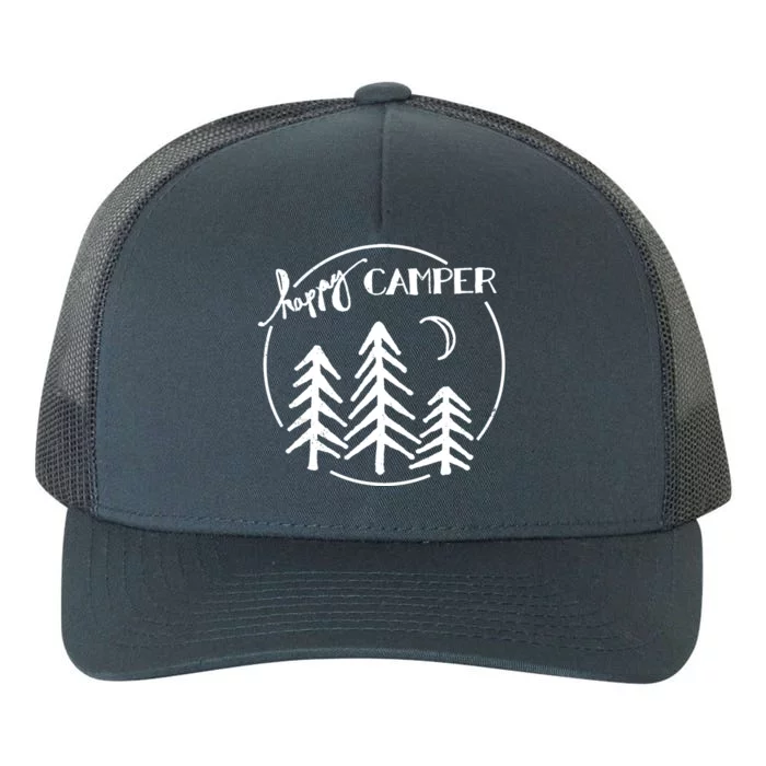 Happy Camper Nature Yupoong Adult 5-Panel Trucker Hat