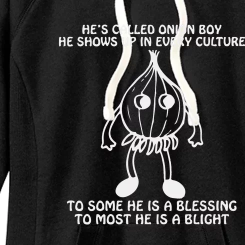 He’S Called Onion Boy He Shows Up In Every Culture Women's Fleece Hoodie