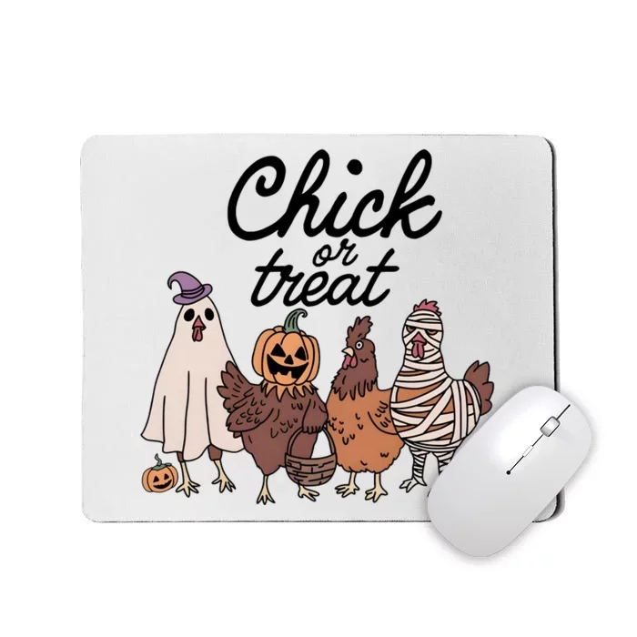 Halloween Chick Or Treat Funny Chicken Lover Mousepad