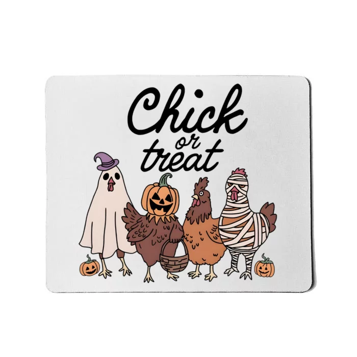 Halloween Chick Or Treat Funny Chicken Lover Mousepad