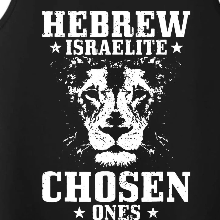 Hebrew Chosen Ones Israel Lion Of Judah Performance Tank