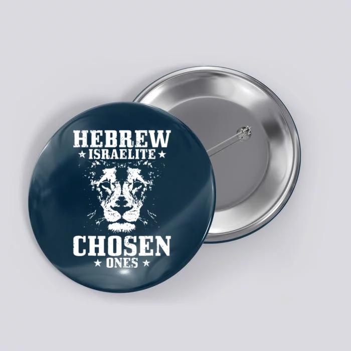 Hebrew Chosen Ones Israel Lion Of Judah Button