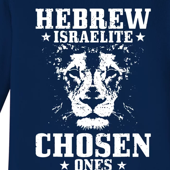 Hebrew Chosen Ones Israel Lion Of Judah Baby Long Sleeve Bodysuit