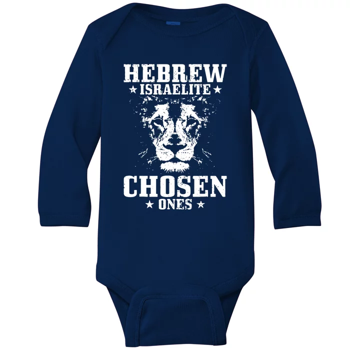 Hebrew Chosen Ones Israel Lion Of Judah Baby Long Sleeve Bodysuit