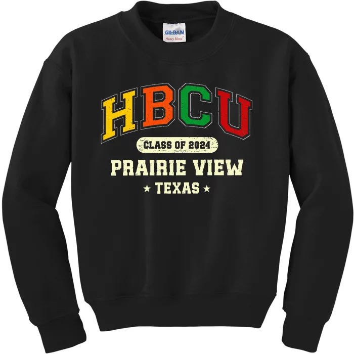 Hbcu Class Of 2024 Prairie View Texas Pride Kids Sweatshirt