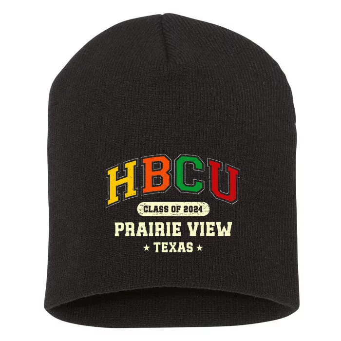 Hbcu Class Of 2024 Prairie View Texas Pride Short Acrylic Beanie