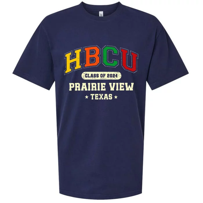 Hbcu Class Of 2024 Prairie View Texas Pride Sueded Cloud Jersey T-Shirt