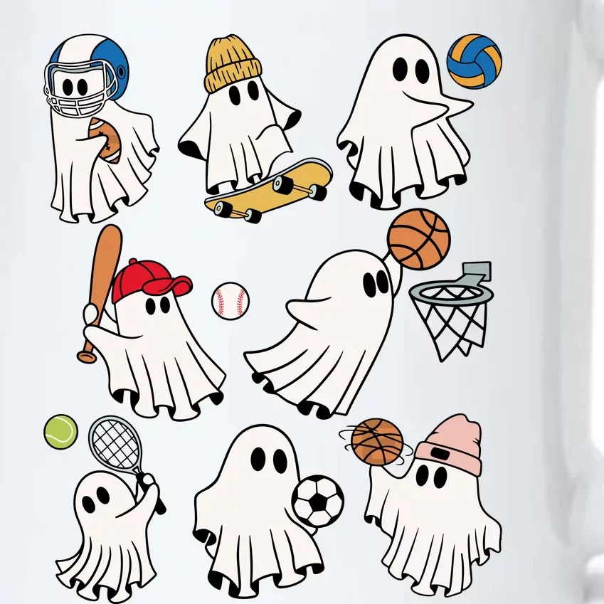 Halloween Collection Of Many Cute Baby Ghosts Sports Funny Black Color Changing Mug