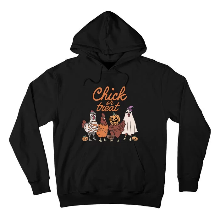 Halloween Chick Or Treat Halloween Chicken Tall Hoodie