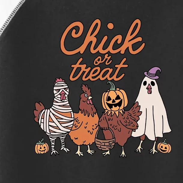 Halloween Chick Or Treat Halloween Chicken Toddler Fine Jersey T-Shirt