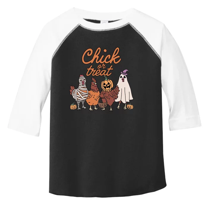 Halloween Chick Or Treat Halloween Chicken Toddler Fine Jersey T-Shirt