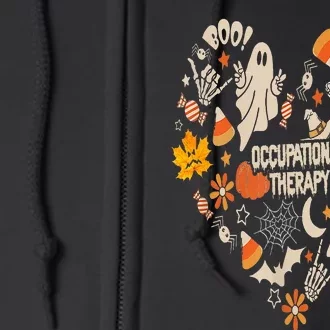 Halloween Costume Occupational Therapy Therapist OT OTA Crew Full Zip Hoodie