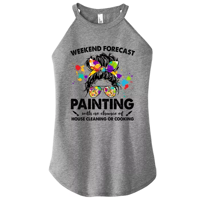 House Cleaning Or Cookinggiftpainting Mom Lifegiftmom Messy Mother Cool Gift Women’s Perfect Tri Rocker Tank