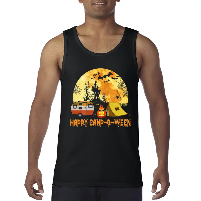 Happy Camp O Ween Camper Halloween Camping Halloween Tank Top