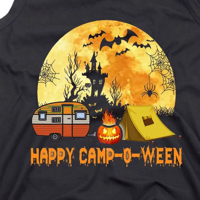 Happy Camp O Ween Camper Halloween Camping Halloween Tank Top