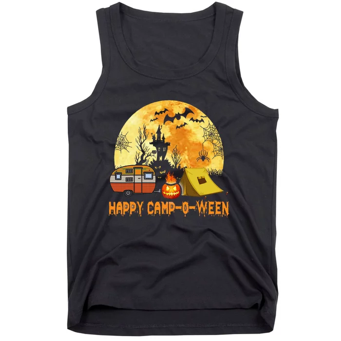 Happy Camp O Ween Camper Halloween Camping Halloween Tank Top