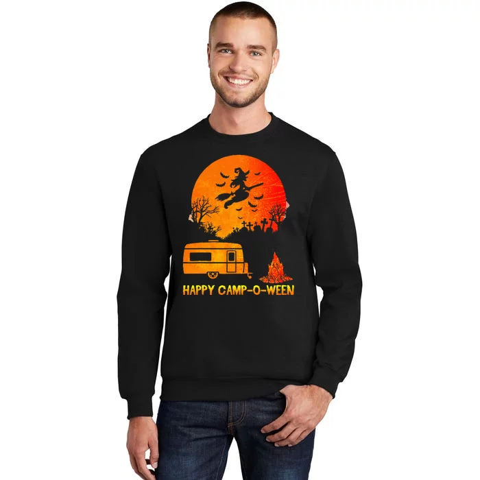 Happy Camp O Ween Funny Halloween Camping Sweatshirt