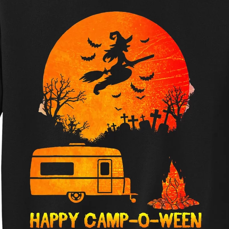 Happy Camp O Ween Funny Halloween Camping Sweatshirt