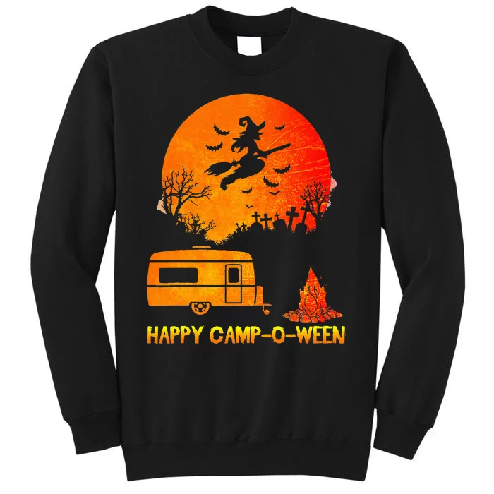 Happy Camp O Ween Funny Halloween Camping Sweatshirt