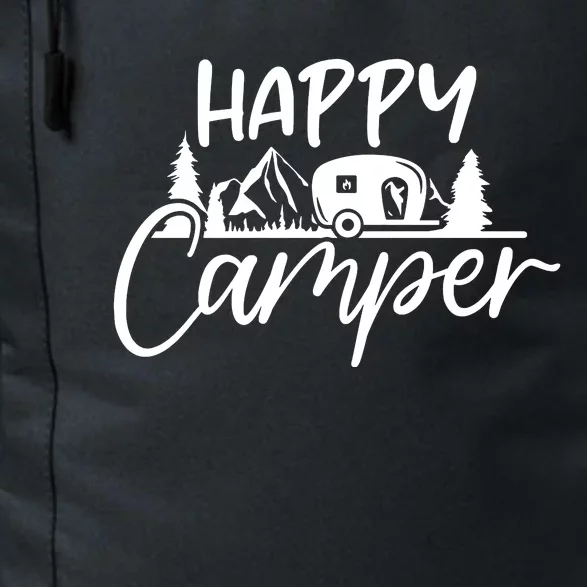 Happy Camper Outdoors Nature Daily Commute Backpack