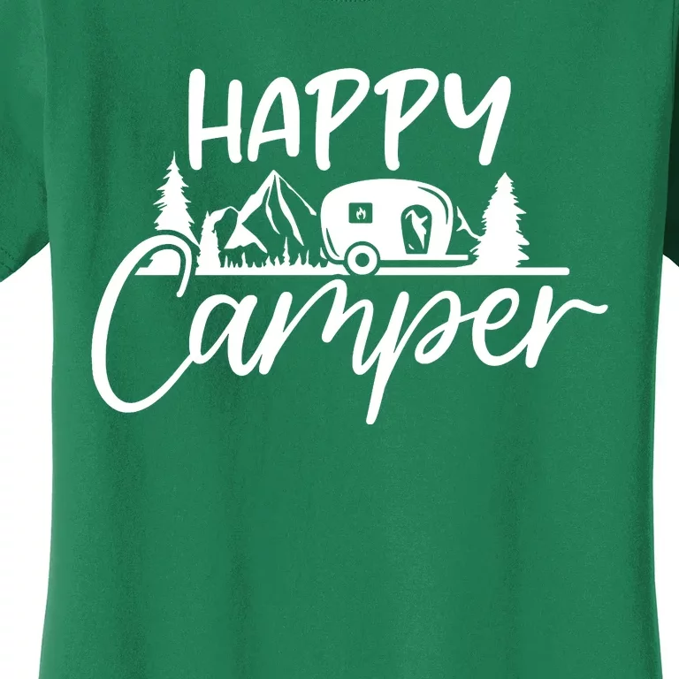 Happy Camper Outdoors Nature Women's T-Shirt