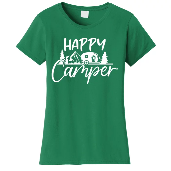 Happy Camper Outdoors Nature Women's T-Shirt