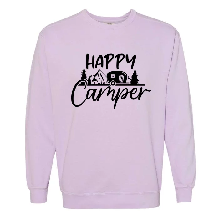 Happy Camper Outdoors Nature Garment-Dyed Sweatshirt