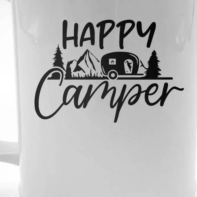 Happy Camper Outdoors Nature Front & Back Beer Stein