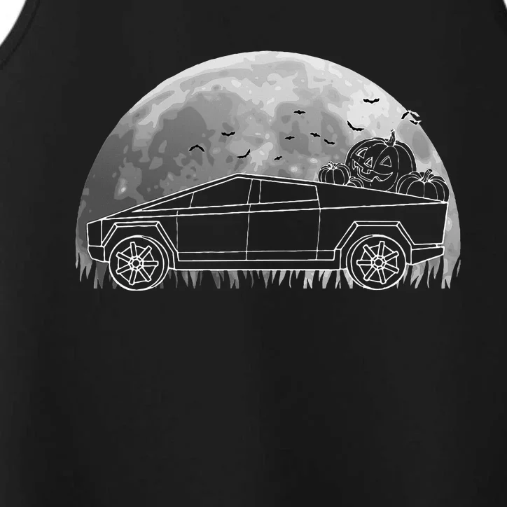 Halloween CyberTrucks Pumpkin Truck EV Electric Car Lover Performance Tank