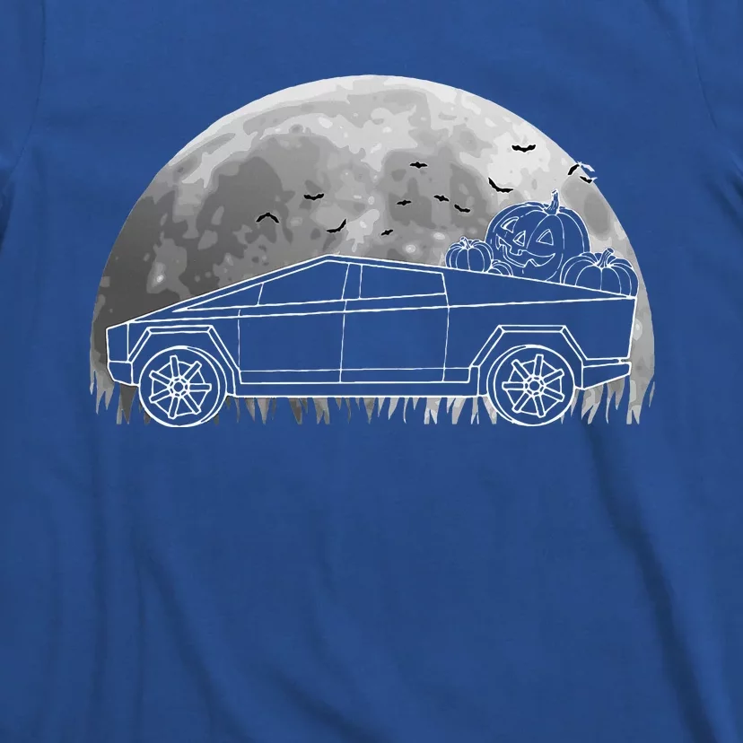 Halloween CyberTrucks Pumpkin Truck EV Electric Car Lover T-Shirt