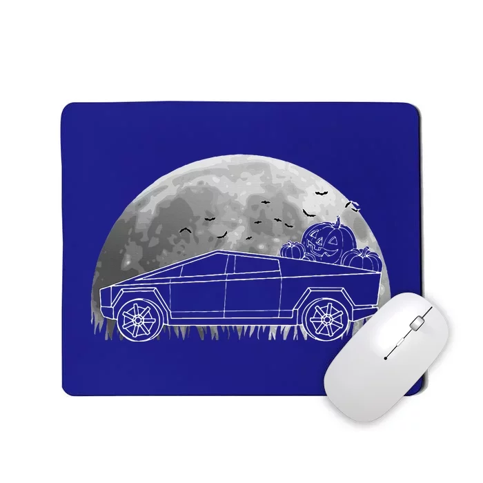 Halloween CyberTrucks Pumpkin Truck EV Electric Car Lover Mousepad