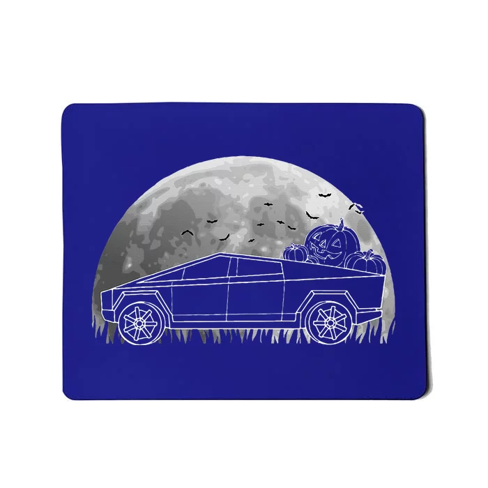 Halloween CyberTrucks Pumpkin Truck EV Electric Car Lover Mousepad