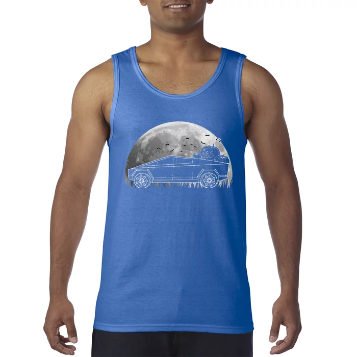 Halloween CyberTrucks Pumpkin Truck EV Electric Car Lover Tank Top