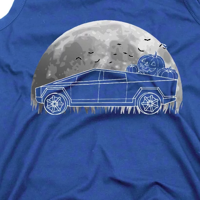 Halloween CyberTrucks Pumpkin Truck EV Electric Car Lover Tank Top