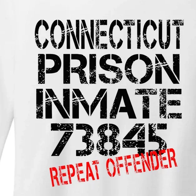 Halloween Connecticut Prisoner Party Costume Womens CVC Long Sleeve Shirt