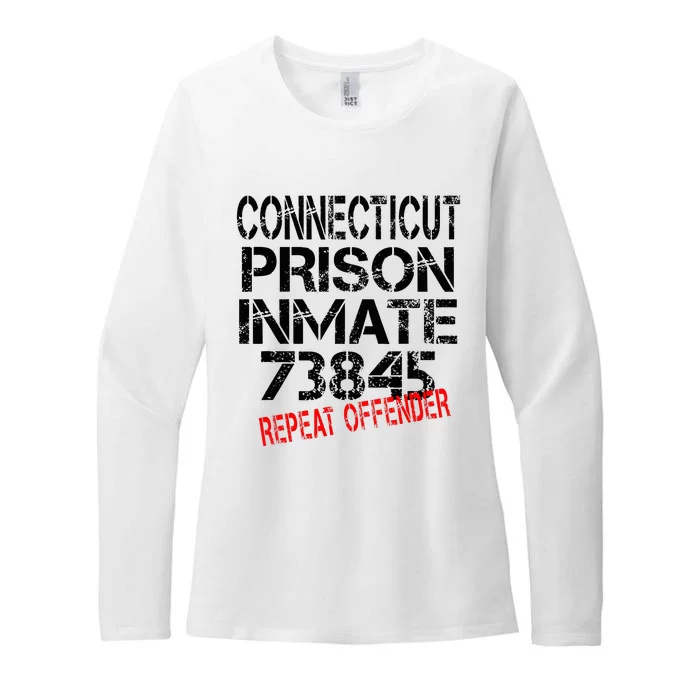 Halloween Connecticut Prisoner Party Costume Womens CVC Long Sleeve Shirt